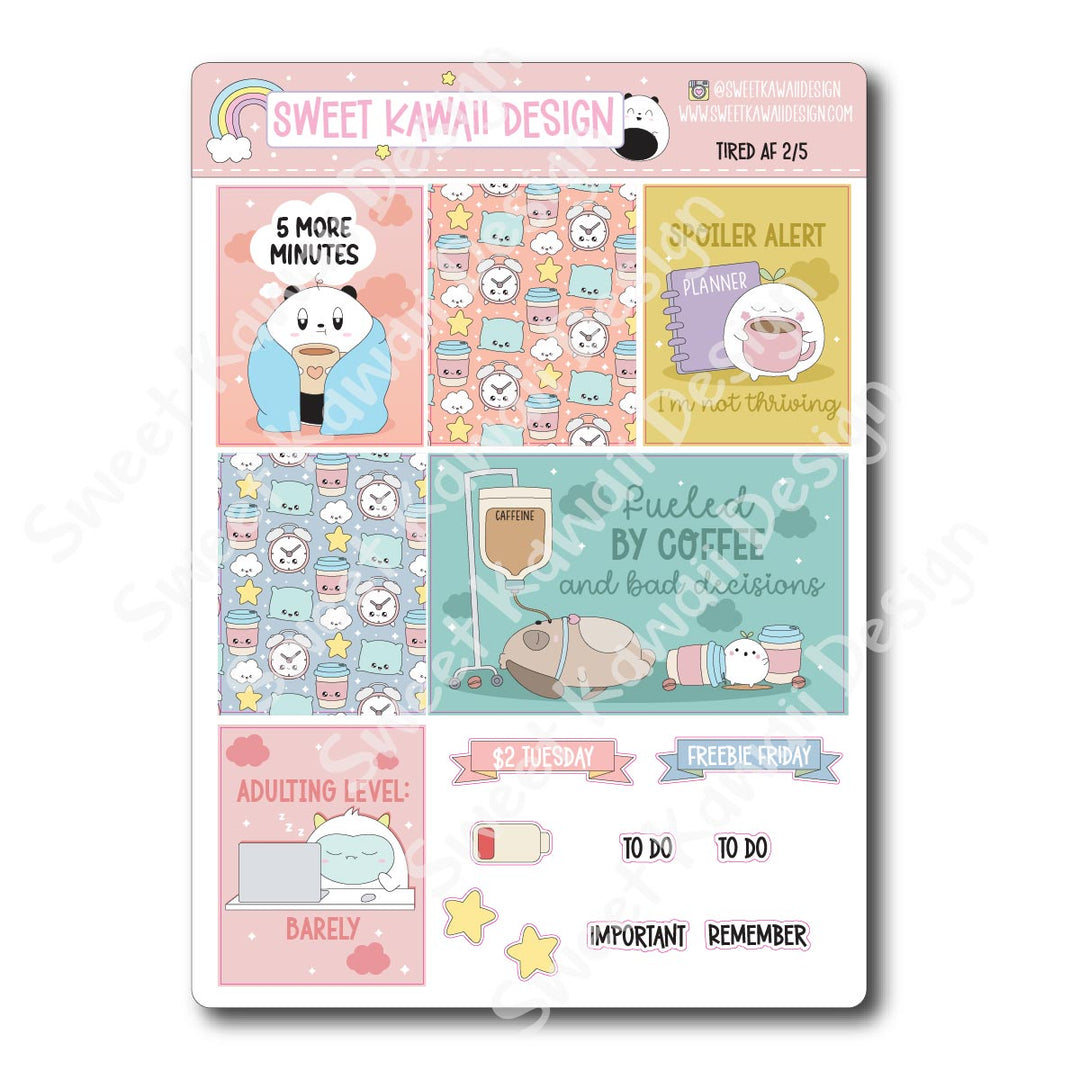 Weekly Kit - Tired AF - SIZE OPTIONS AVAILABLE