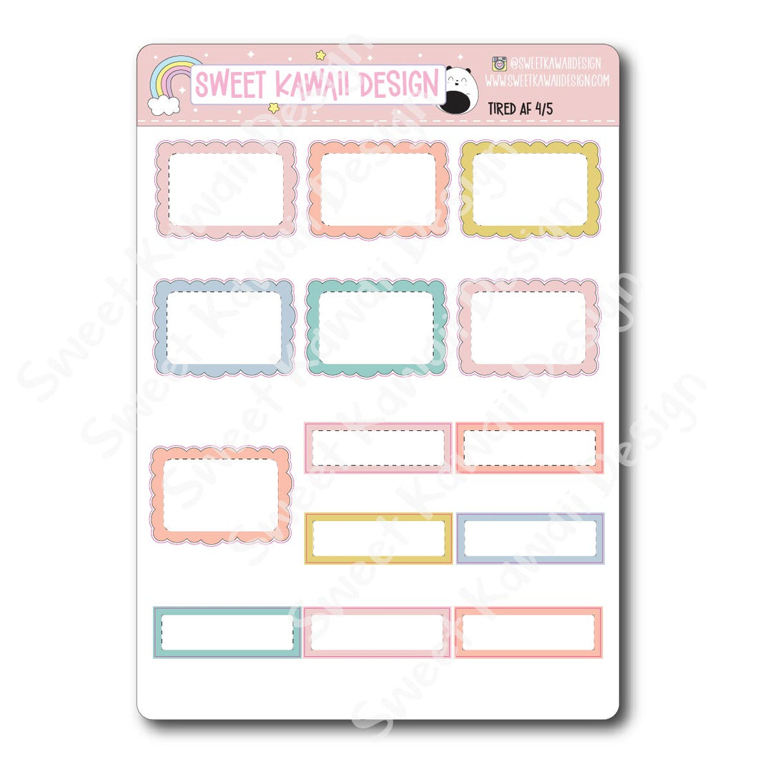 Weekly Kit - Tired AF - SIZE OPTIONS AVAILABLE