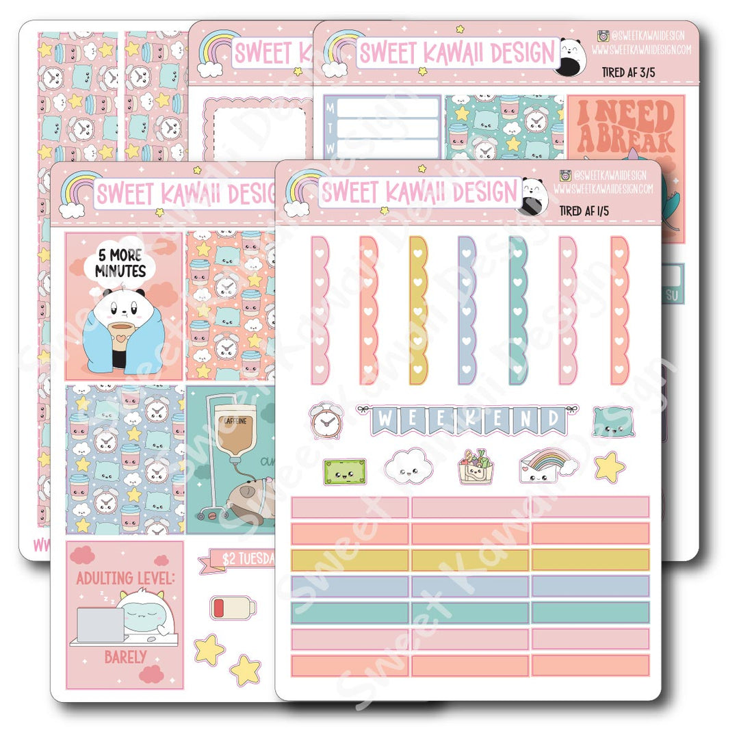 Weekly Kit - Tired AF - SIZE OPTIONS AVAILABLE