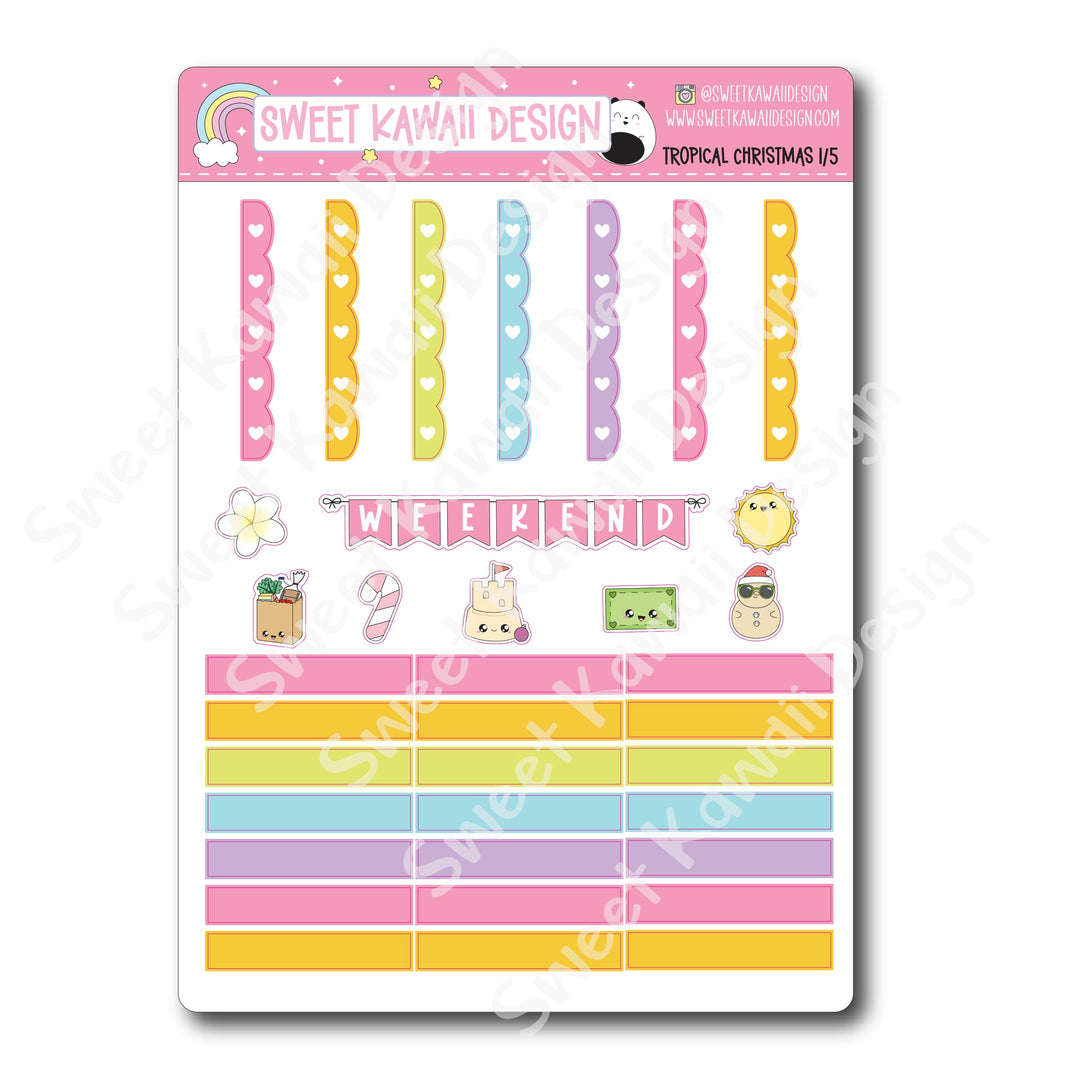Weekly Kit - Tropical Christmas - SIZE OPTIONS AVAILABLE