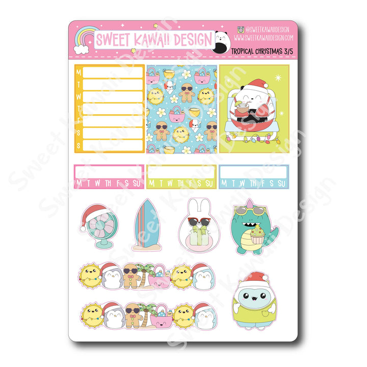 Weekly Kit - Tropical Christmas - SIZE OPTIONS AVAILABLE