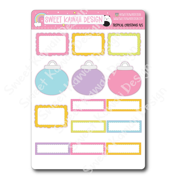 Weekly Kit - Tropical Christmas - SIZE OPTIONS AVAILABLE