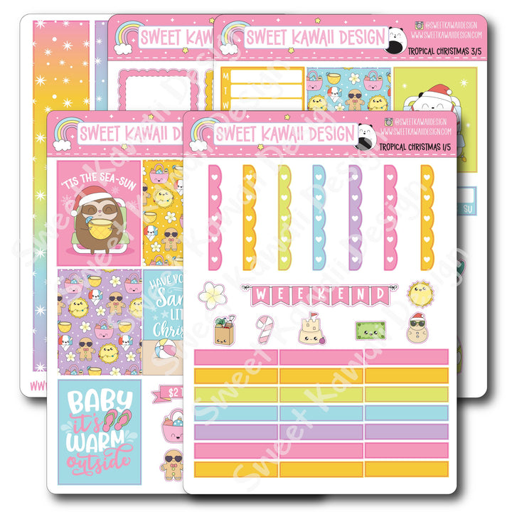 Weekly Kit - Tropical Christmas - SIZE OPTIONS AVAILABLE