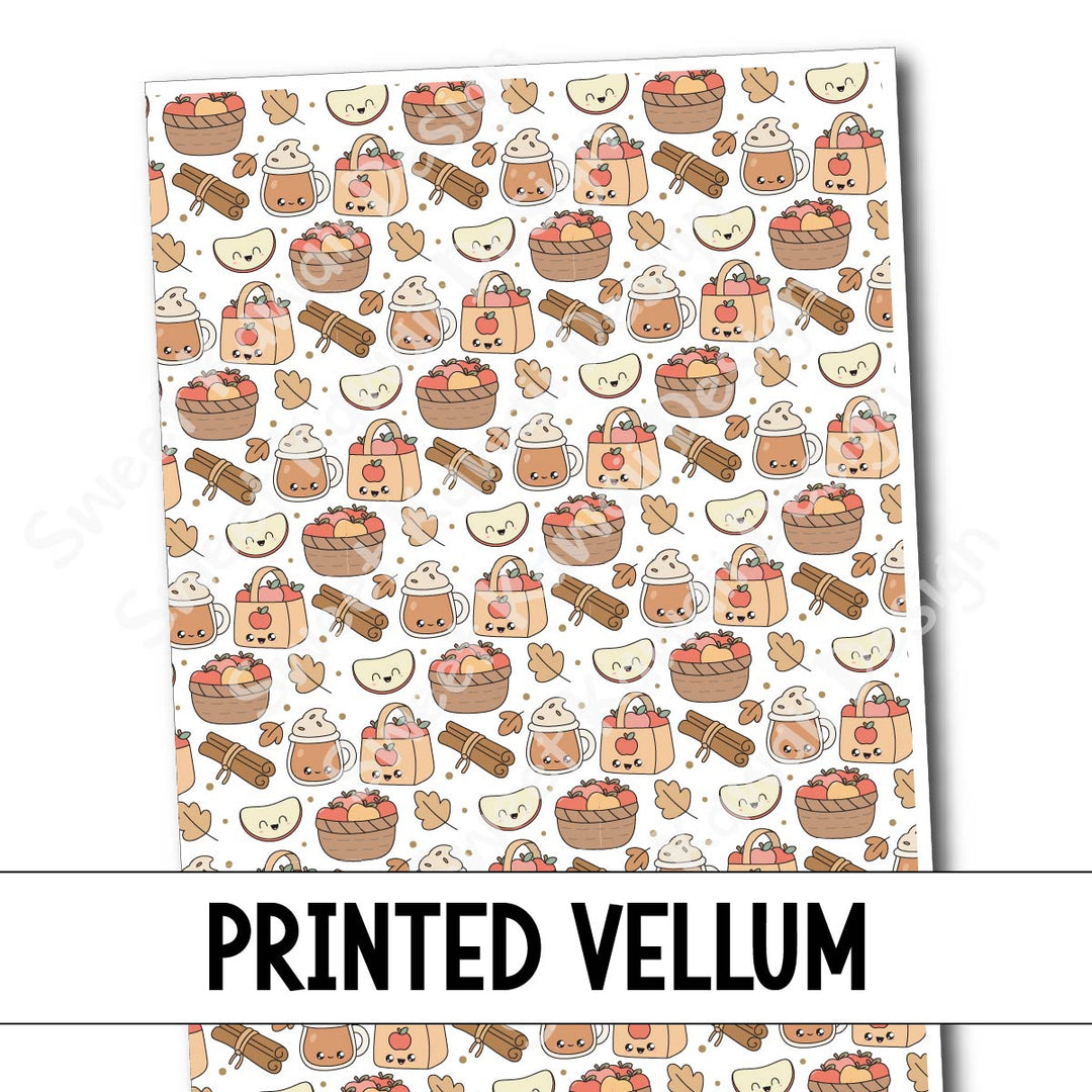 Printed Vellum - Apple Spice