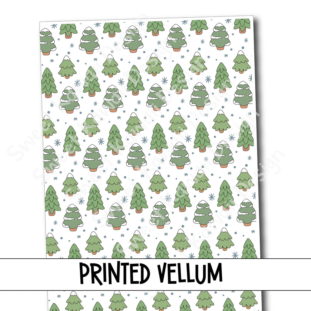 Printed Vellum - Evergreen