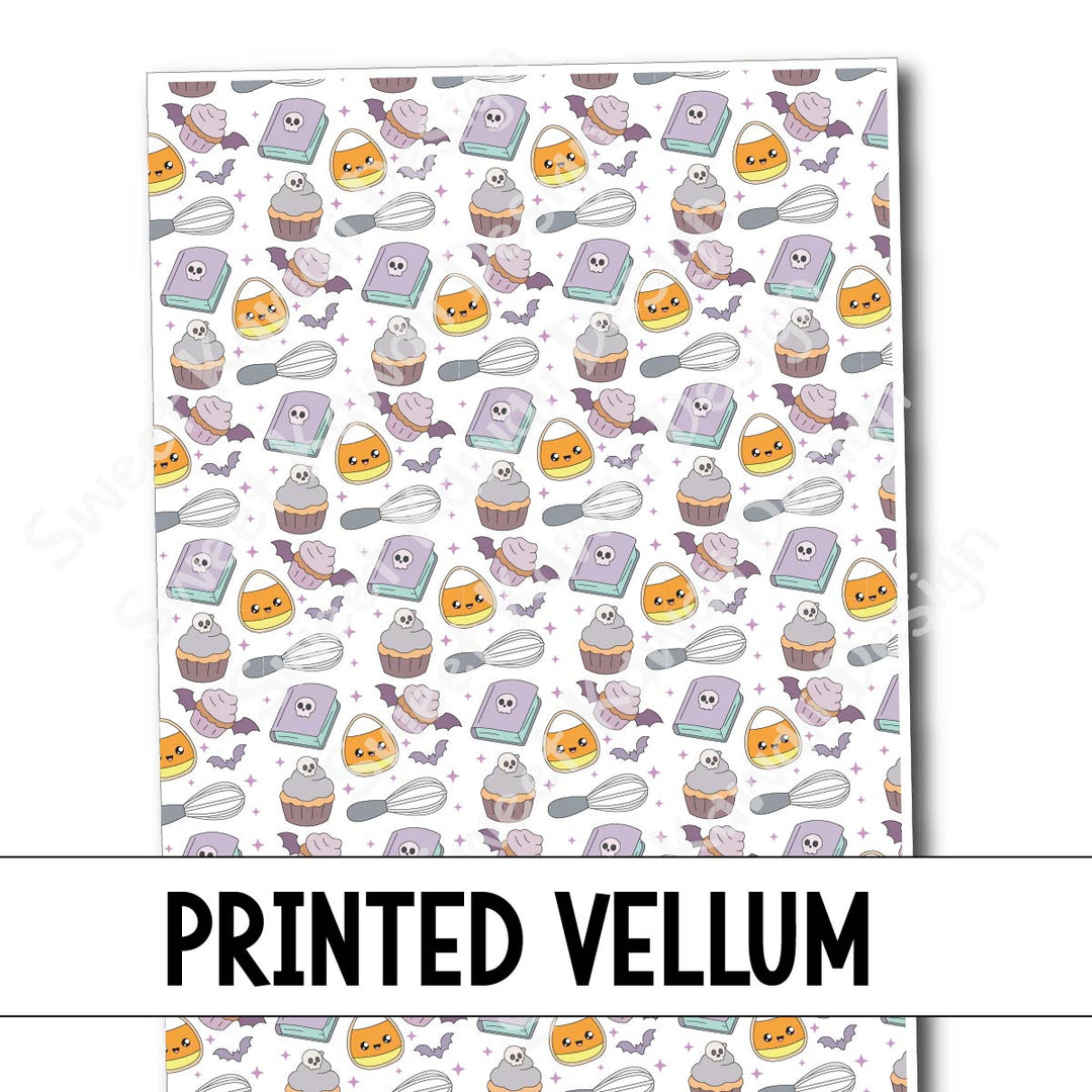 Printed Vellum - Haunted Bakery