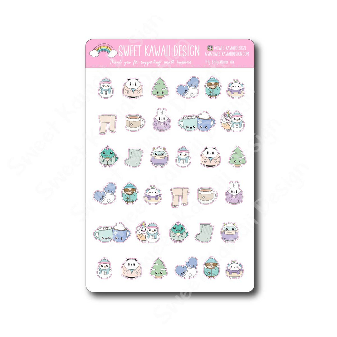 Kawaii Winter Mix Stickers