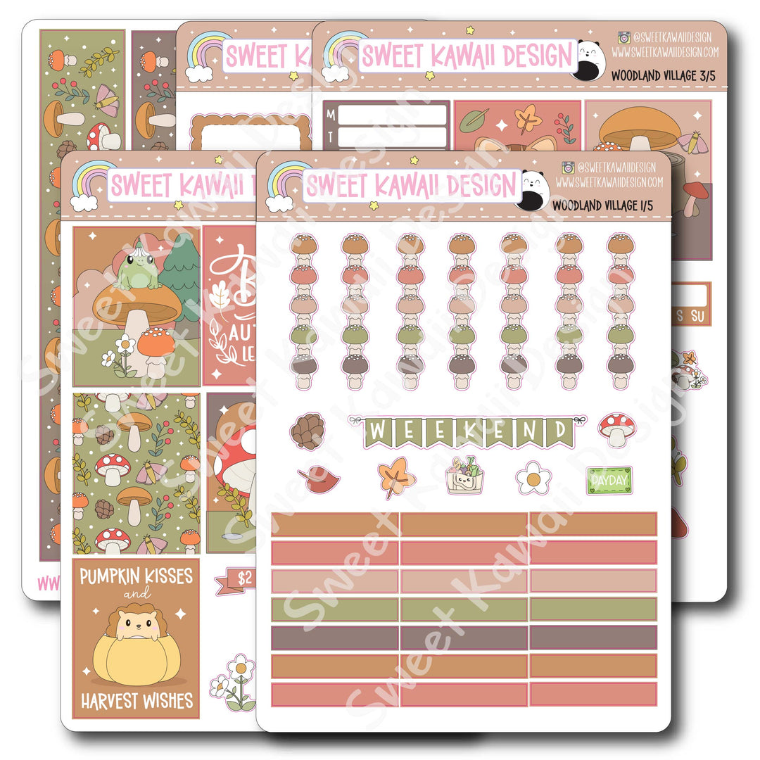 Weekly Kit - Woodland Village - SIZE OPTIONS AVAILABLE