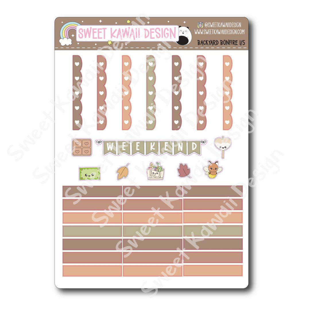 Weekly Kit - Backyard Bonfire - SIZE OPTIONS AVAILABLE