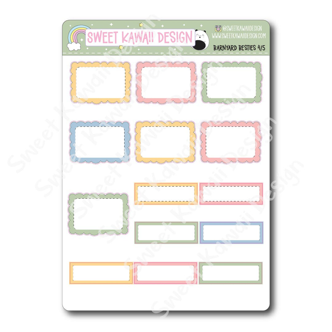 Weekly Kit - Barnyard Besties - SIZE OPTIONS AVAILABLE