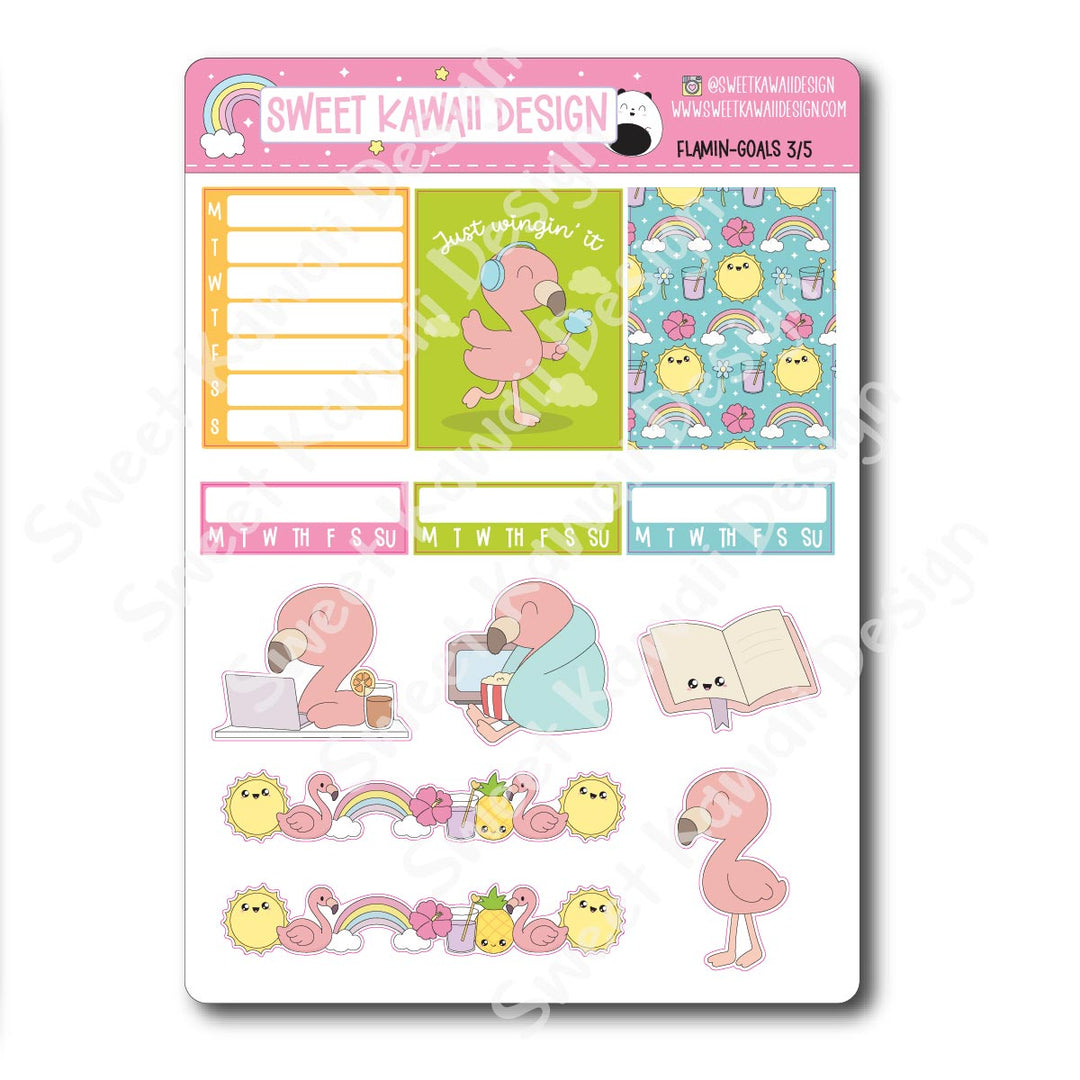 Weekly Kit - Flamingoals - SIZE OPTIONS AVAILABLE