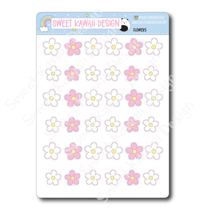 Kawaii Flower Stickers