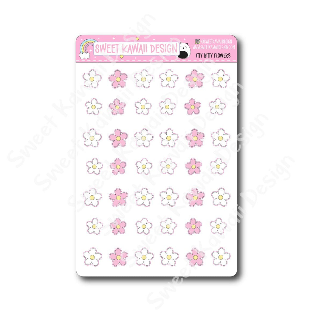 Kawaii Flower Stickers