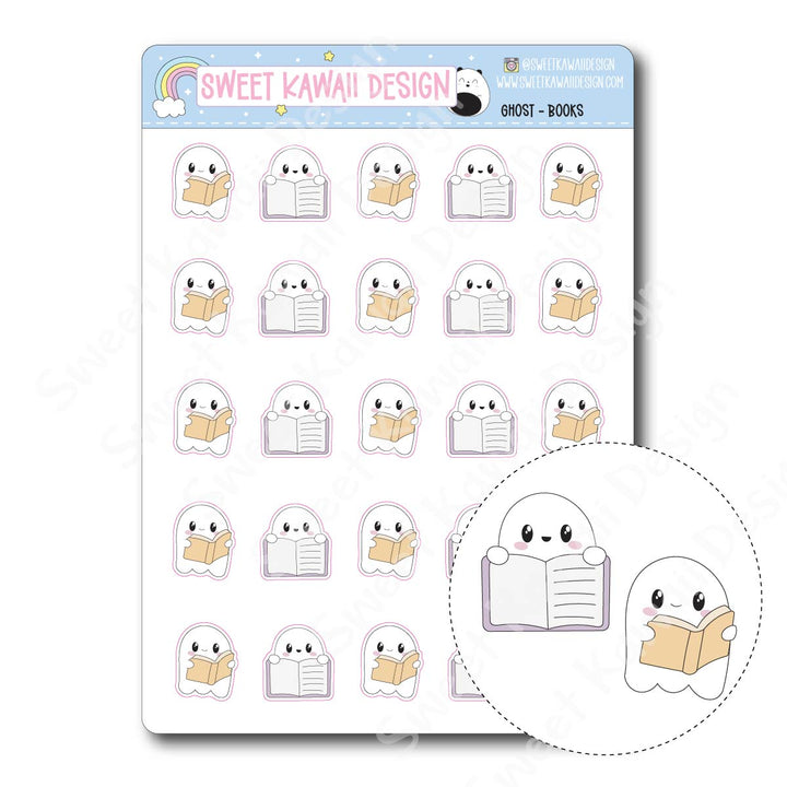 Kawaii Ghost Stickers - Books