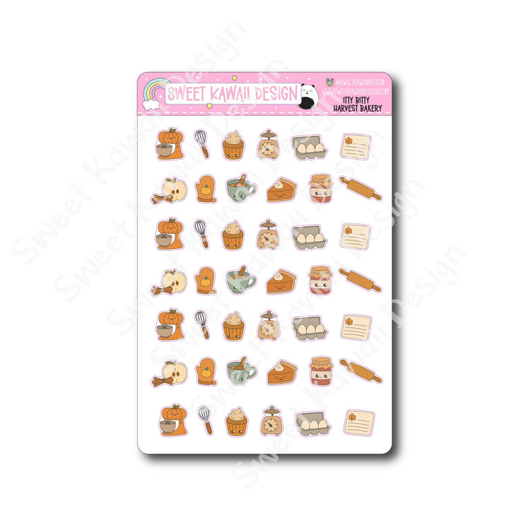 Kawaii Harvest Bakery Stickers