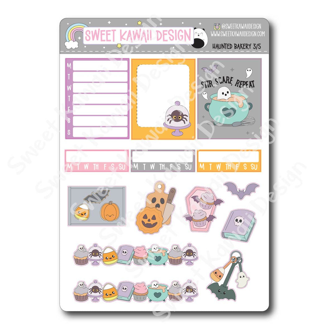 Weekly Kit - Haunted Bakery - SIZE OPTIONS AVAILABLE