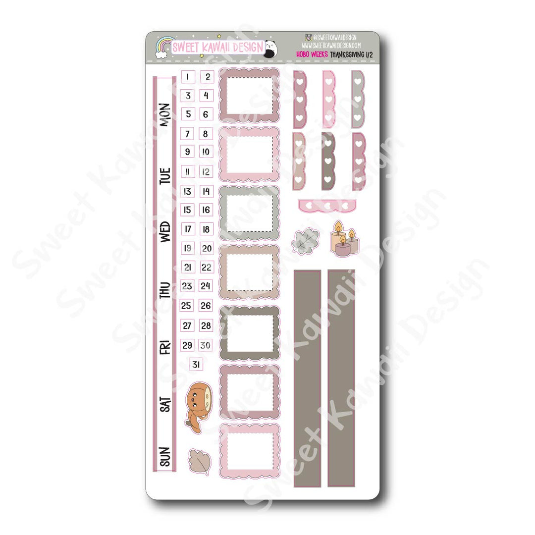 Weekly Kit - Thanksgiving - SIZE OPTIONS AVAILABLE