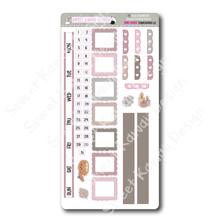 Weekly Kit - Thanksgiving - SIZE OPTIONS AVAILABLE