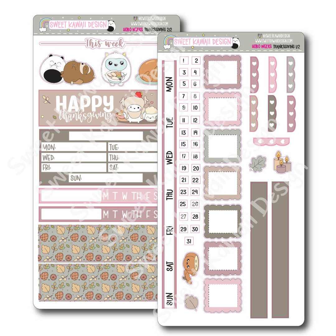 Weekly Kit - Thanksgiving - SIZE OPTIONS AVAILABLE