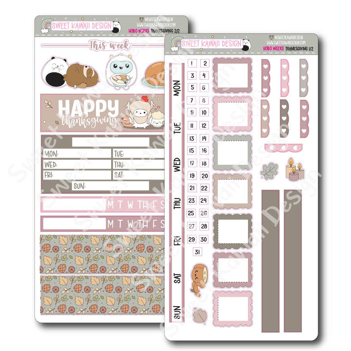 Weekly Kit - Thanksgiving - SIZE OPTIONS AVAILABLE