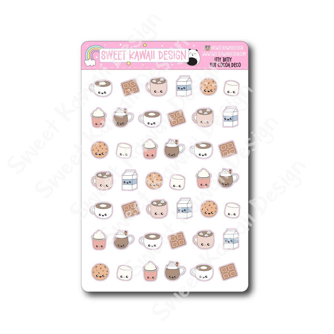 Kawaii Hot Cocoa Deco Stickers