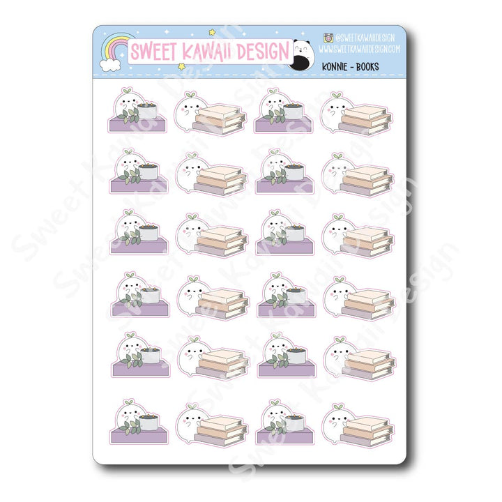 Kawaii Konnie Stickers - Books