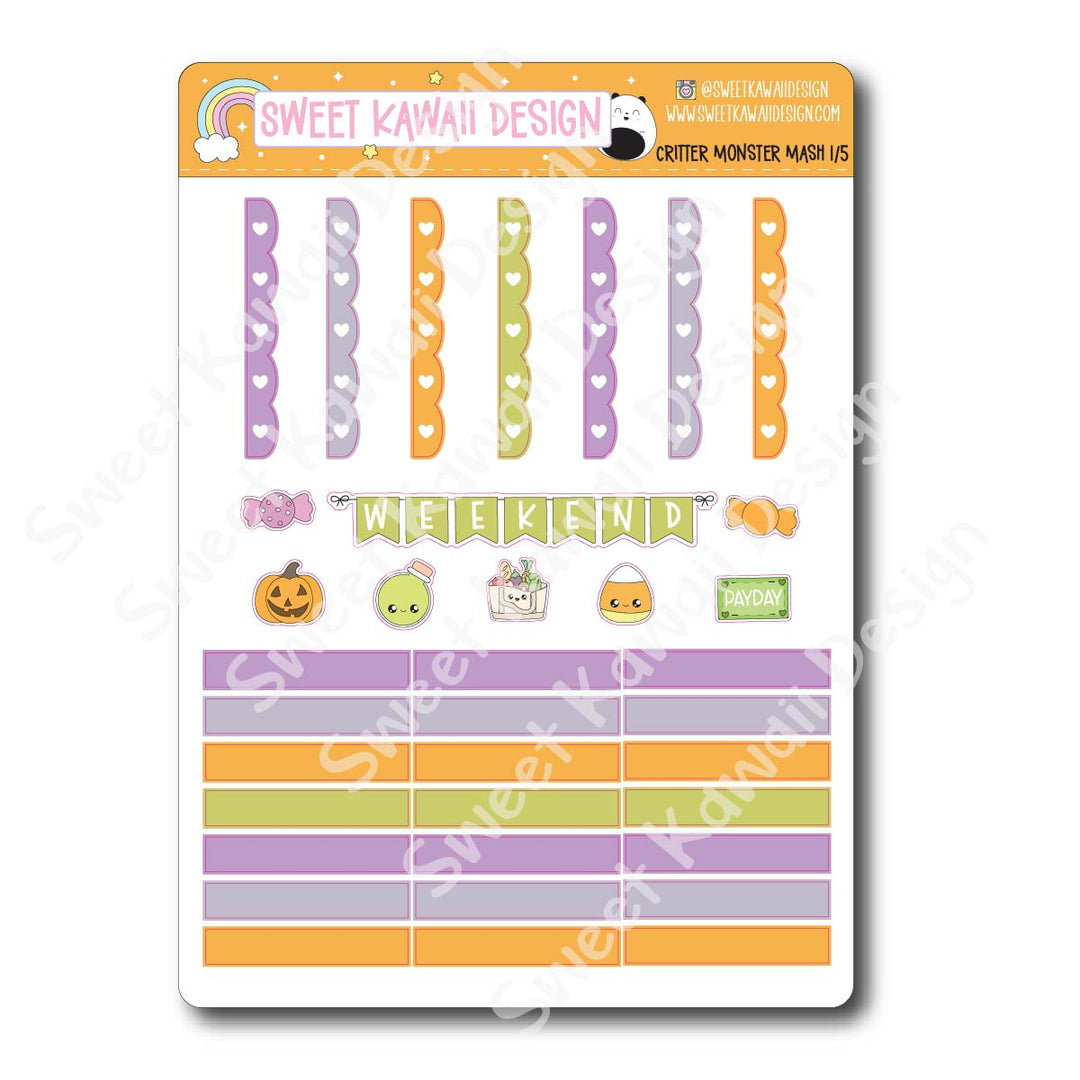 Weekly Kit - Critter Monster Mash - SIZE OPTIONS AVAILABLE