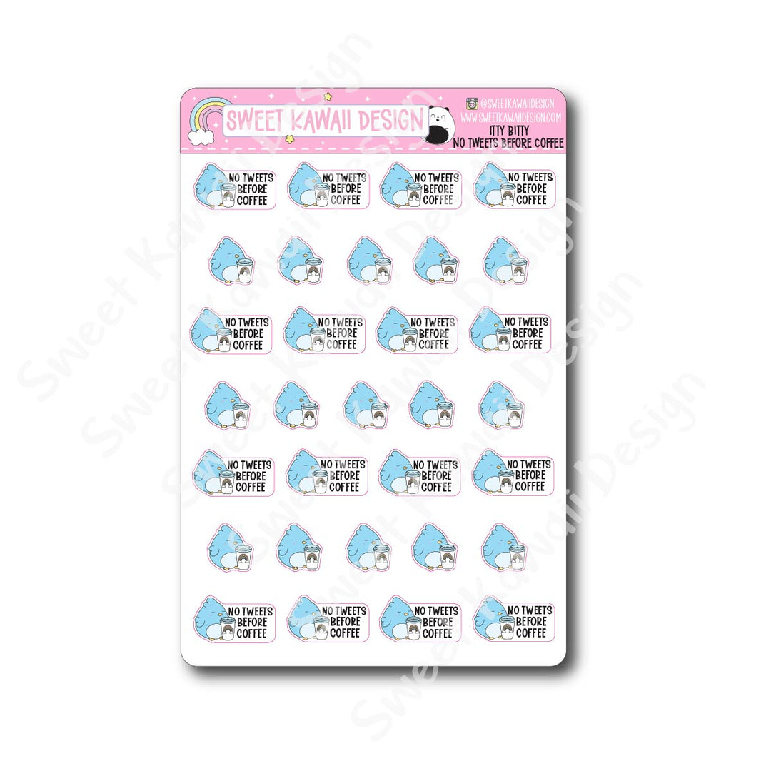 Kawaii No Tweets Stickers