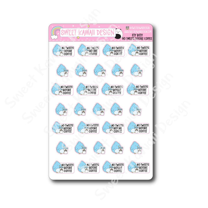 Kawaii No Tweets Stickers