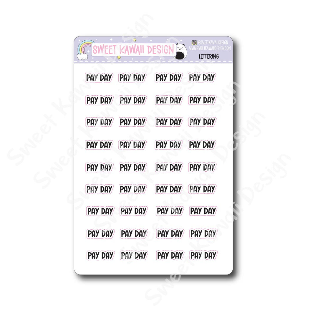Lettering - Pay Day