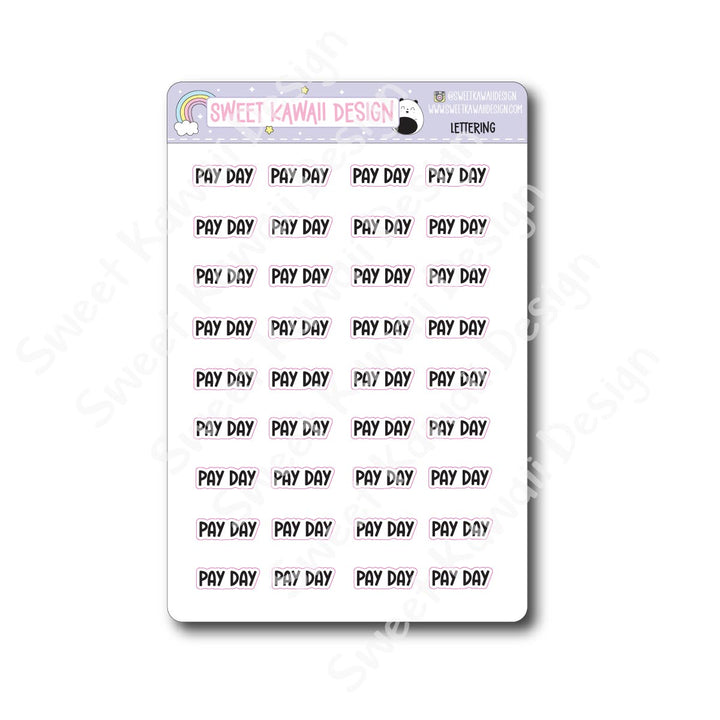 Lettering - Pay Day