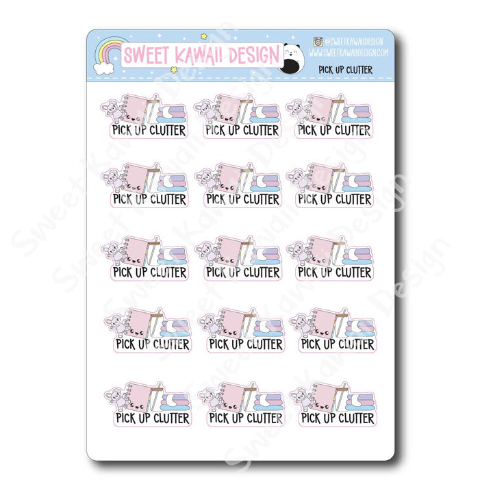 Kawaii Pick Up Clutter Stickers
