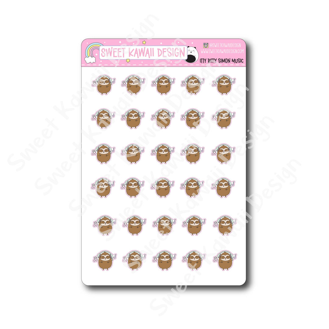 Kawaii Simon Stickers - Music