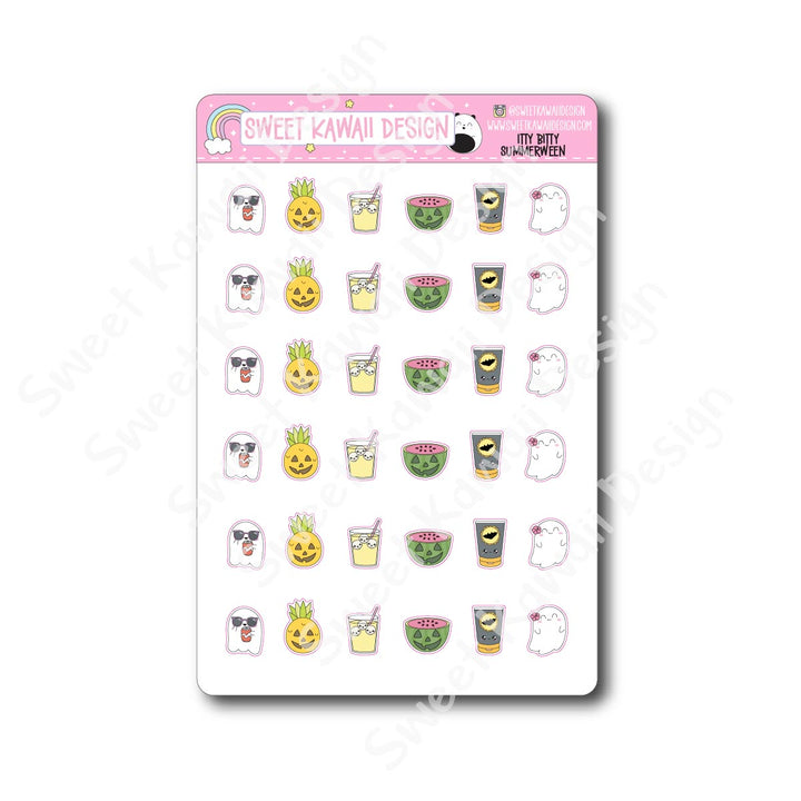 Kawaii Summerween Stickers