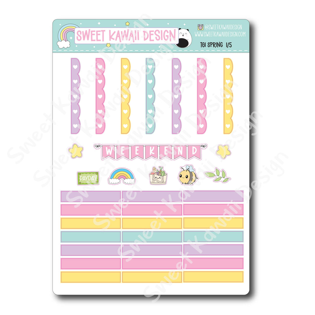 Weekly Kit - TGI Spring - SIZE OPTIONS AVAILABLE