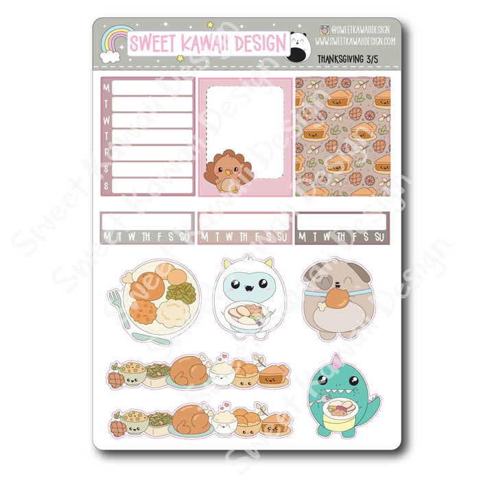 Weekly Kit - Thanksgiving - SIZE OPTIONS AVAILABLE