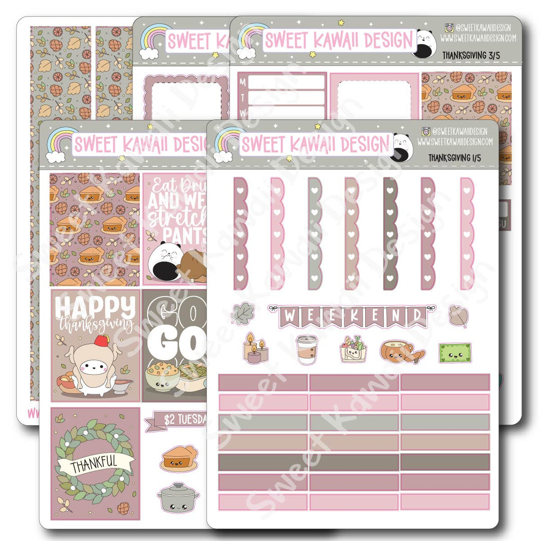 Weekly Kit - Thanksgiving - SIZE OPTIONS AVAILABLE