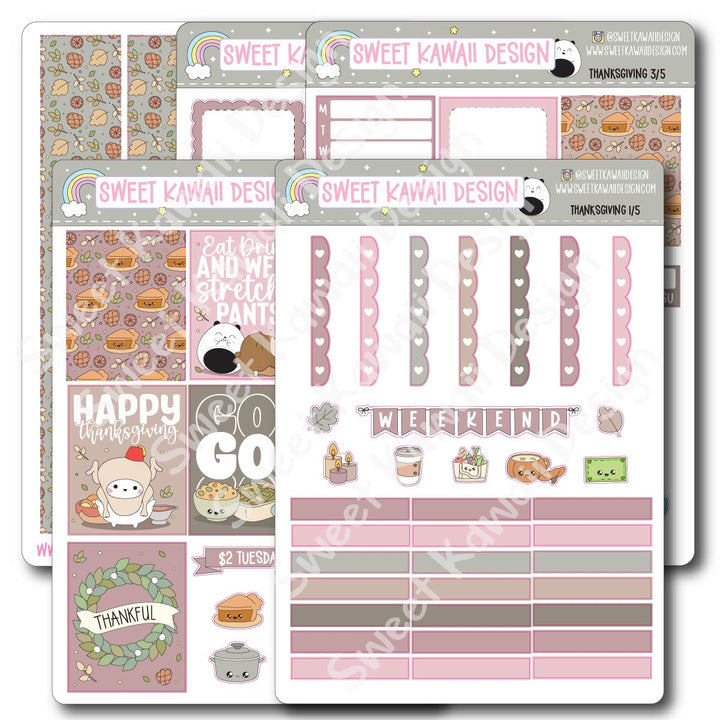 Weekly Kit - Thanksgiving - SIZE OPTIONS AVAILABLE