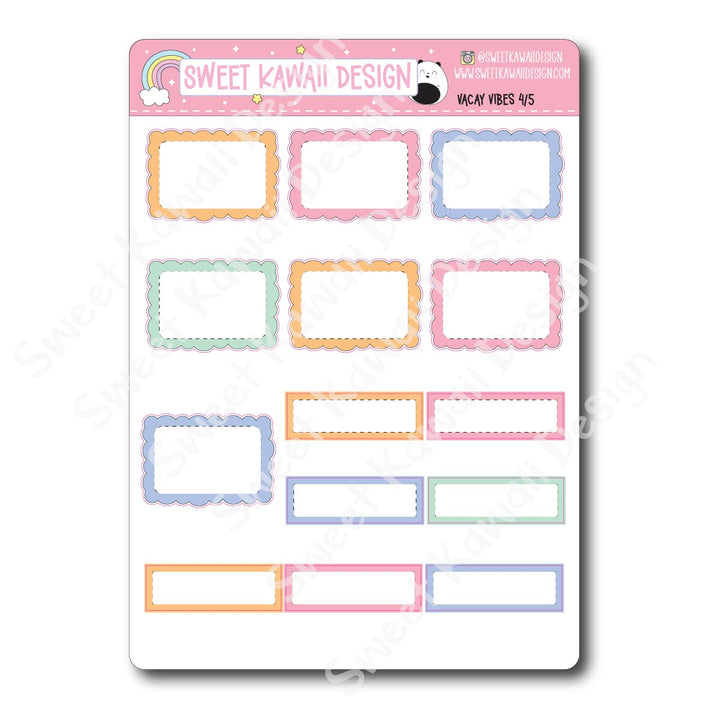 Weekly Kit - Vacay Vibes - SIZE OPTIONS AVAILABLE