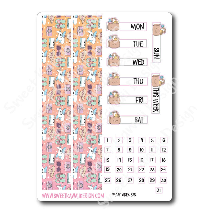 Weekly Kit - Vacay Vibes - SIZE OPTIONS AVAILABLE