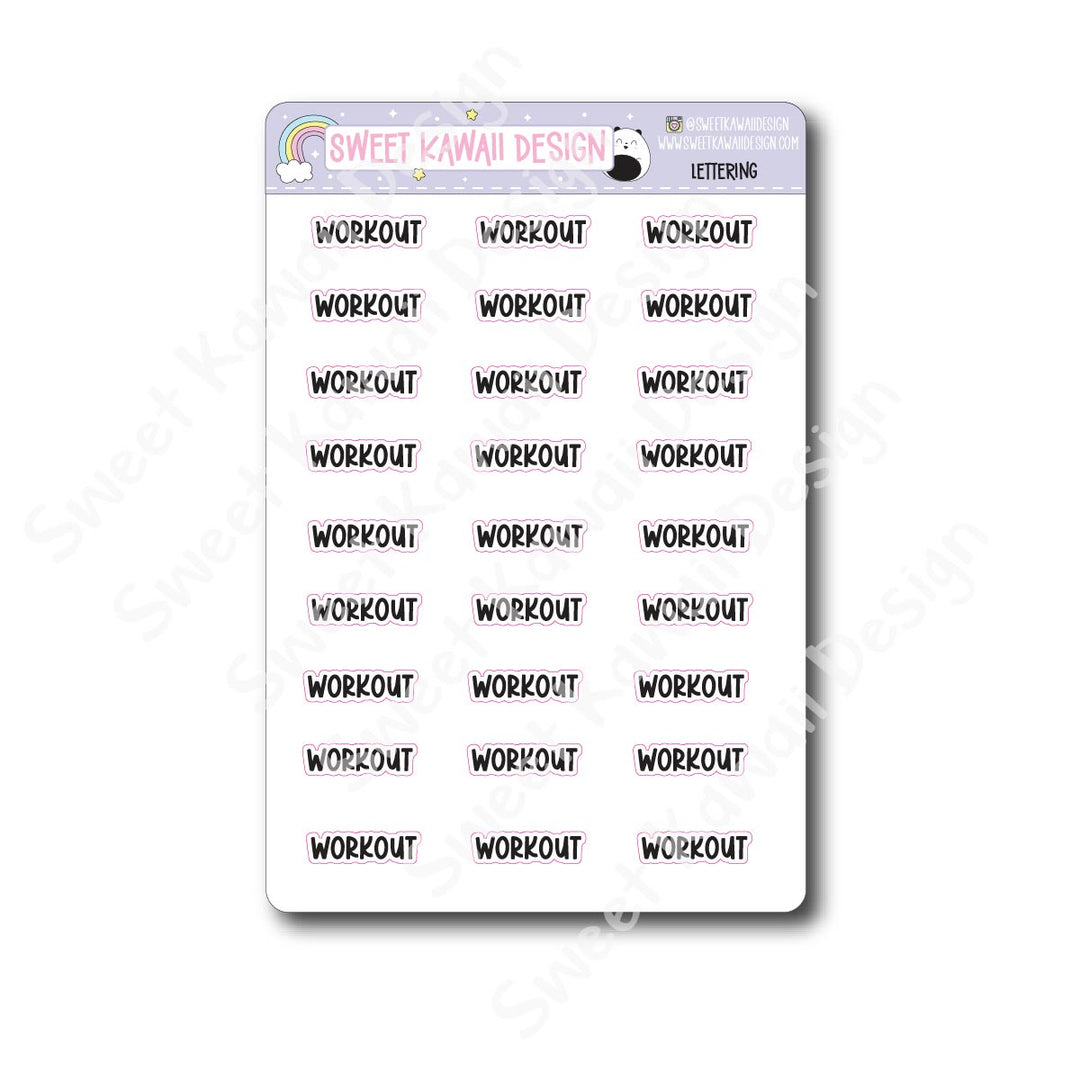 Lettering - Workout