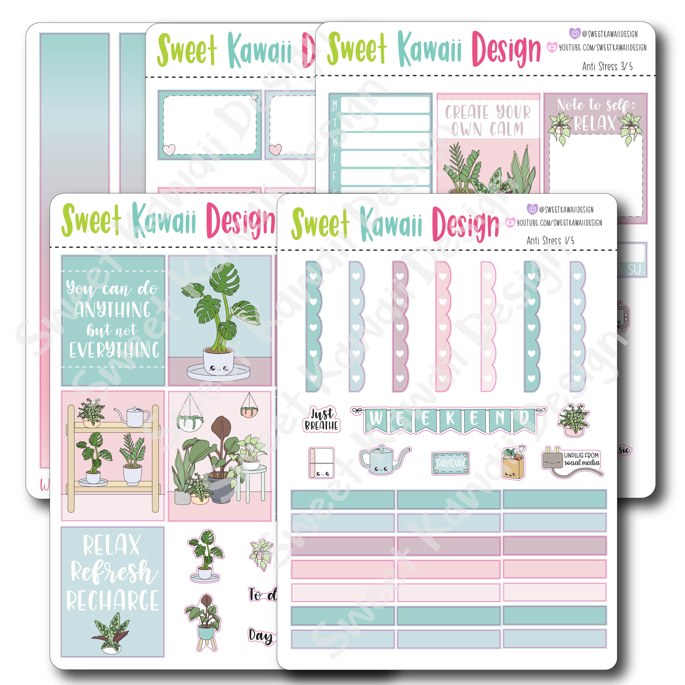Weekly Kit - Anti Stress – Sweet Kawaii Design