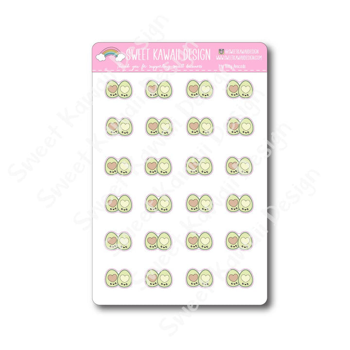 Kawaii Avocado Stickers
