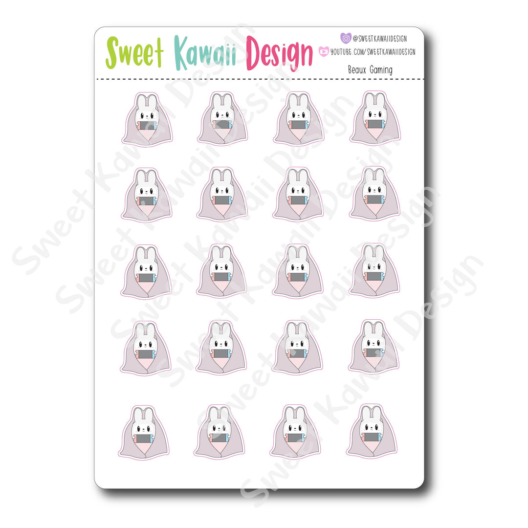 Kawaii Beaux Stickers - Gaming