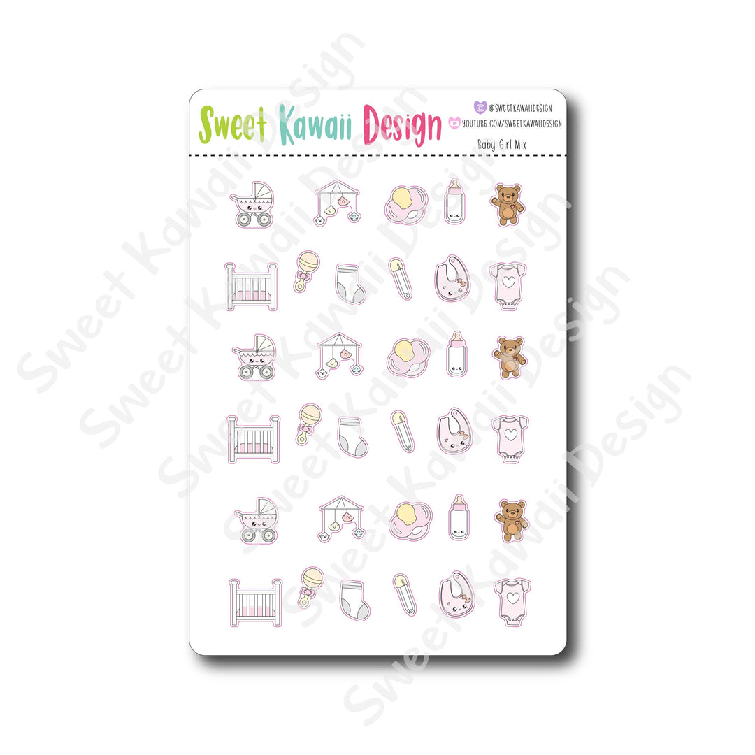 Kawaii Baby Stickers - Options Available