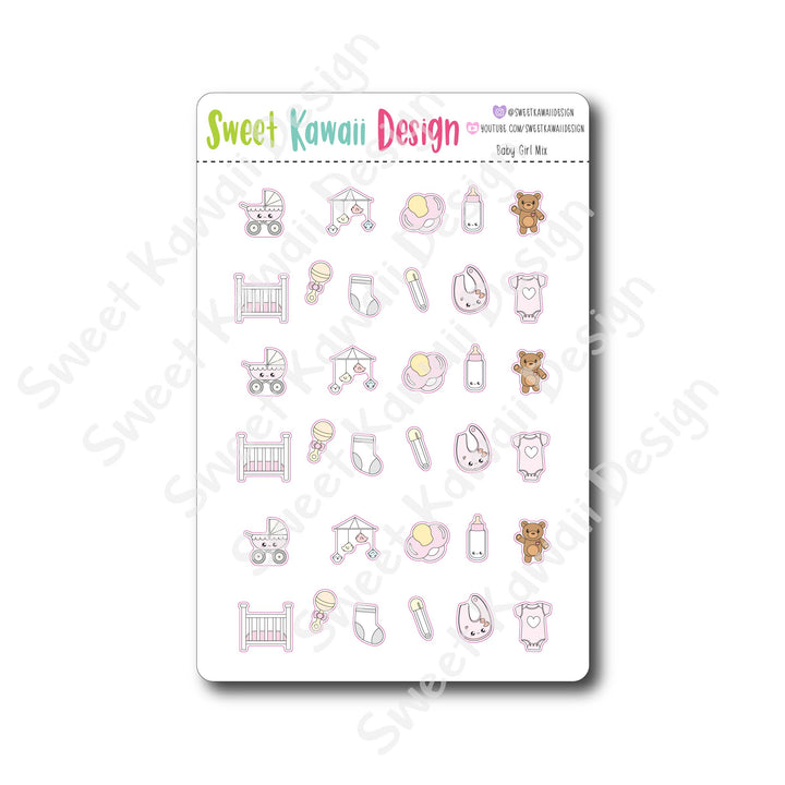 Kawaii Baby Stickers - Options Available