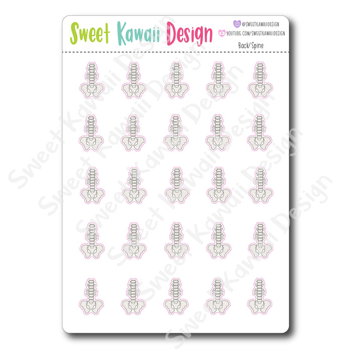 Kawaii Back / Spine  Stickers