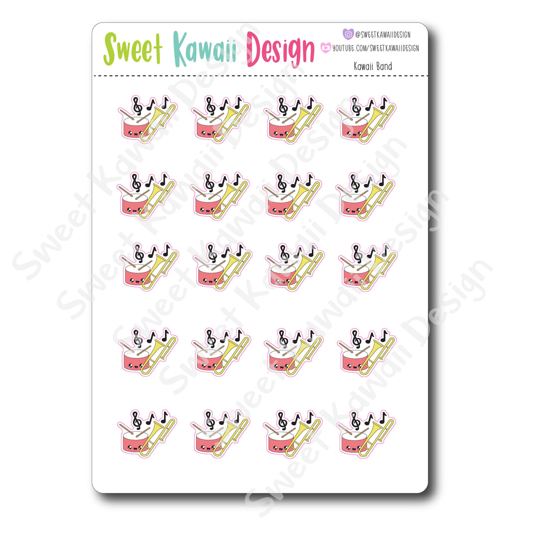 Kawaii Band Stickers