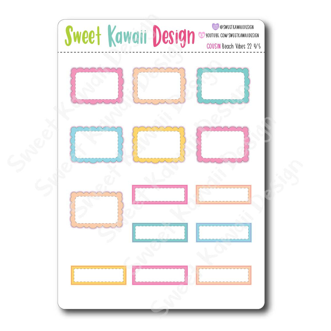 Weekly Kit  - Beach Vibes 22 COUSIN