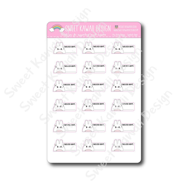 Kawaii Beaux Stickers - Eyelash Appt